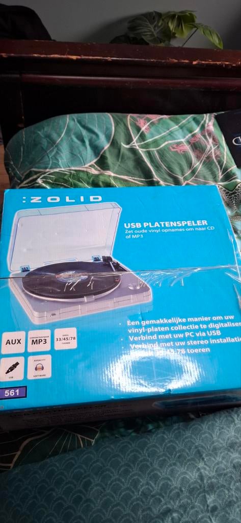 Zolid USB platenspeler NIEUW!, Ophalen of Verzenden, Nieuw