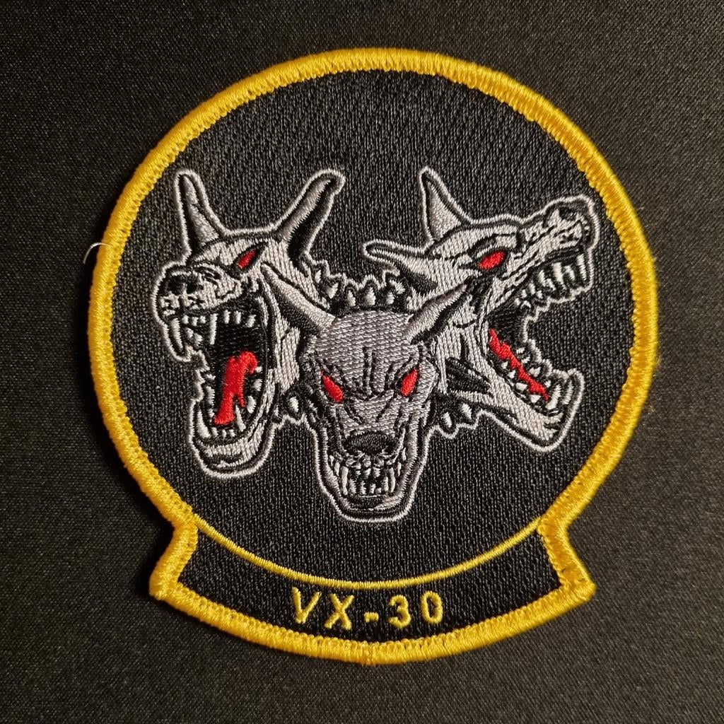 United States Navy VX-30 Wolfhounds Patch, Ophalen of Verzenden, Overige typen