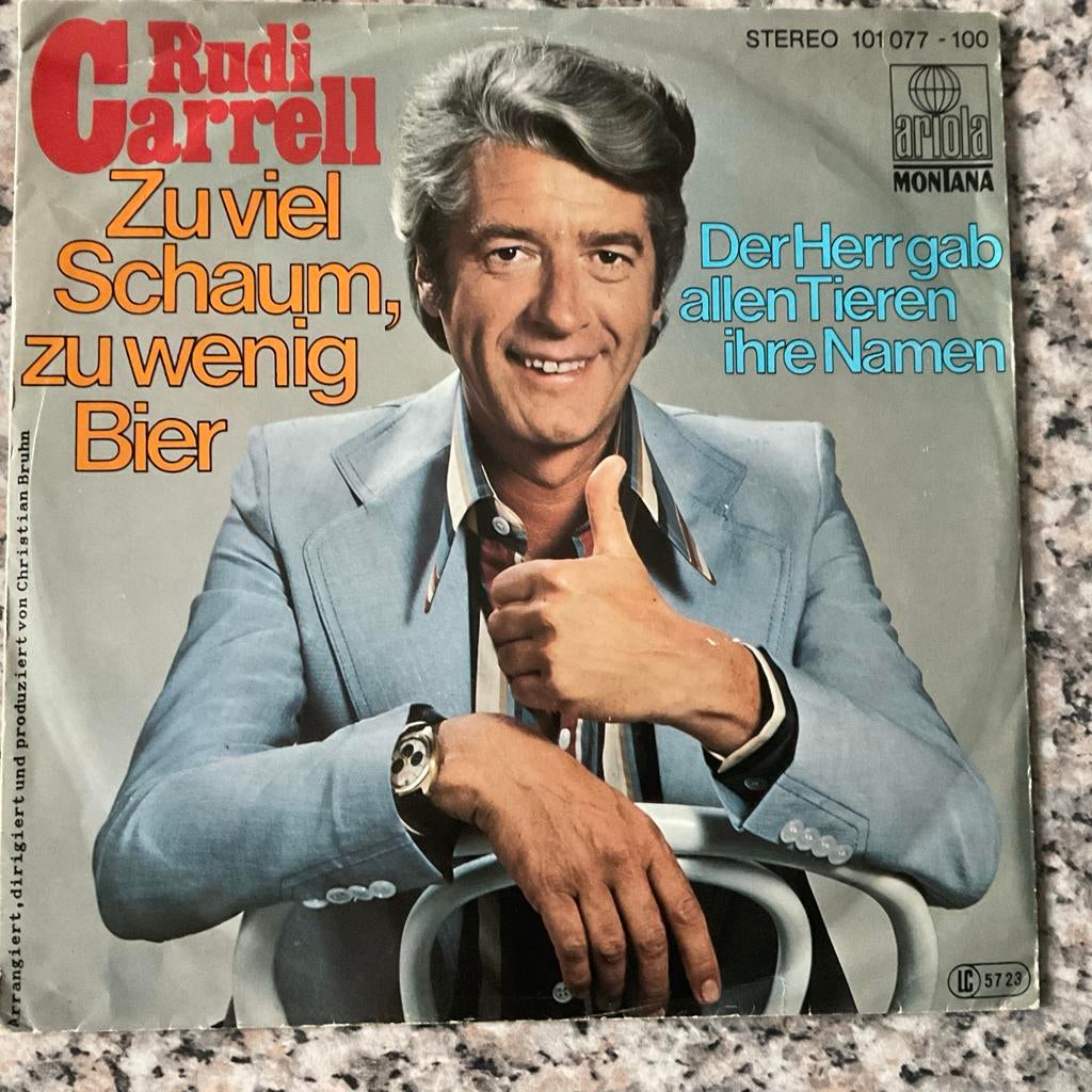 Rudi Carrell - Zu viel Schaum, zu wenig Bier (Single), Cd's en Dvd's, Gebruikt, 7 inch, Single, Ophalen of Verzenden