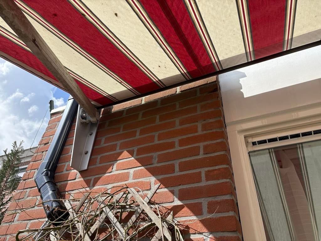 Elektrisch zonnenscherm 500x300, Gebruikt, 450 cm of meer, Elektrisch, Ophalen of Verzenden