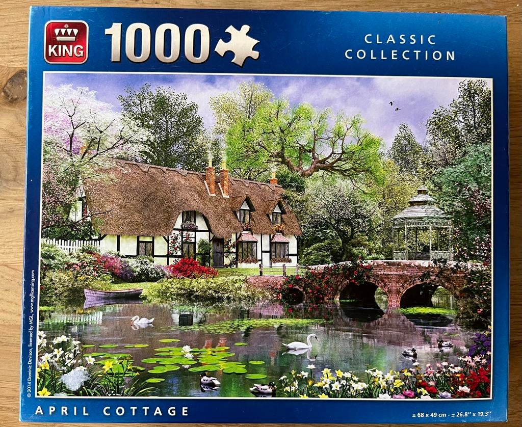 Puzzel cottage 1000 stukjes, Ophalen of Verzenden, 500 t/m 1500 stukjes, Zo goed als nieuw