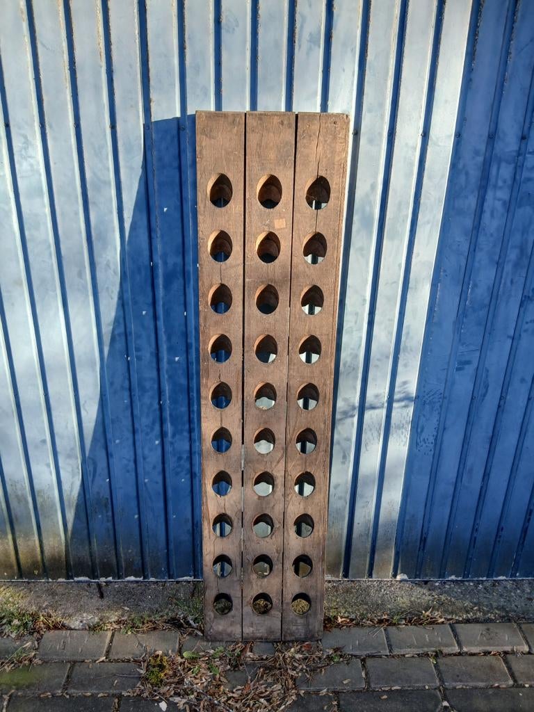 Antiek wijnrek, Ophalen of Verzenden, Metaal, 75 cm of meer