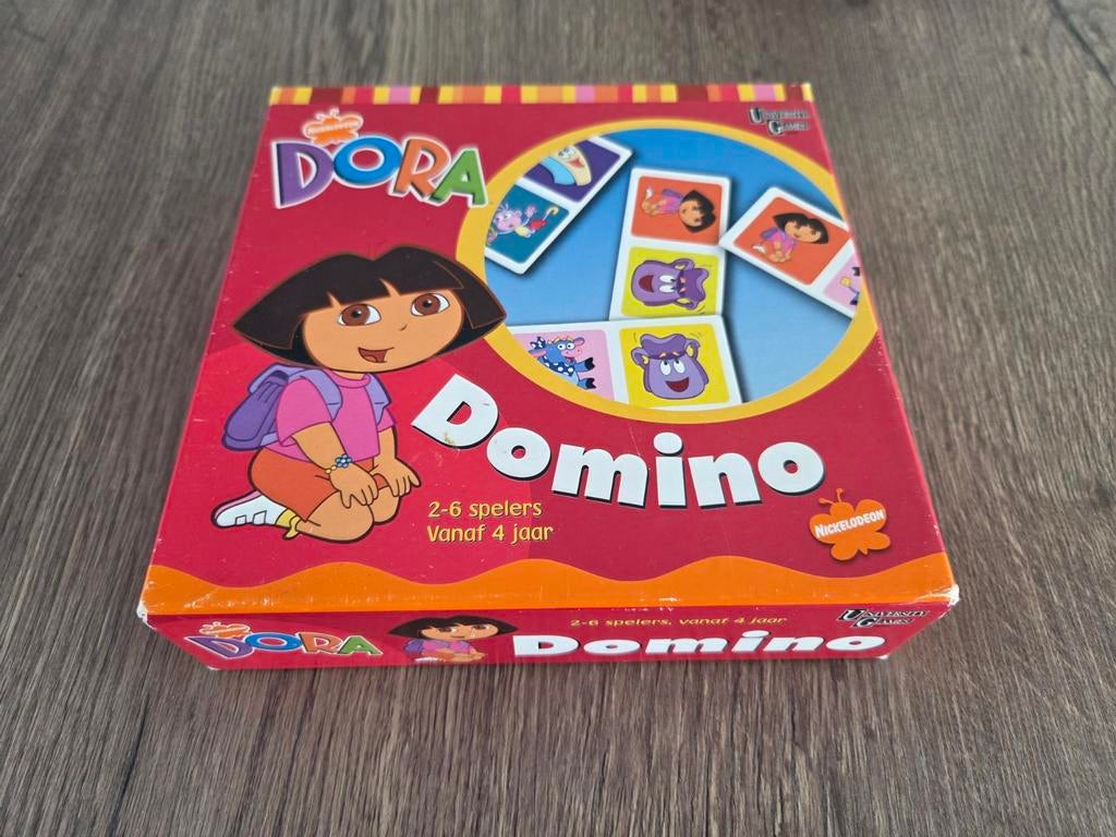 Dora Domino Spel - Leuk voor kinderen vanaf 4 jaar, Vijf spelers of meer, Ophalen, Gebruikt, Nickelodeon