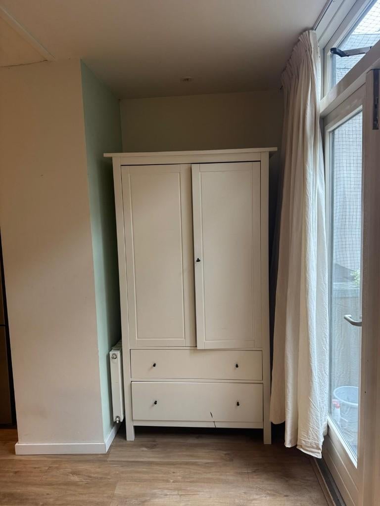 IKEA HEMNES kleding kast, hanggedeelte + planken + 2 lades, Huis en Inrichting, Kasten | Schoenenkasten, Gebruikt, Ophalen