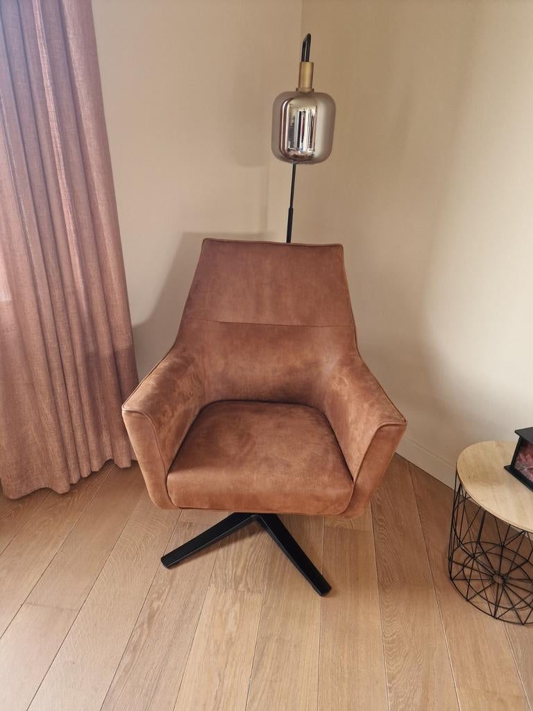 Industriële stoel, Huis en Inrichting, Stoelen, Ophalen, Bruin, Zo goed als nieuw, Industriële stoel