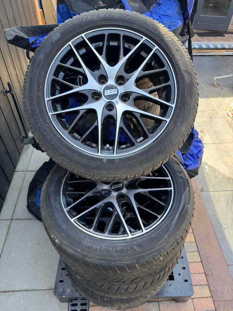 BBS velgen met winterbanden, Ophalen, Gebruikt, Banden en Velgen, 17 inch