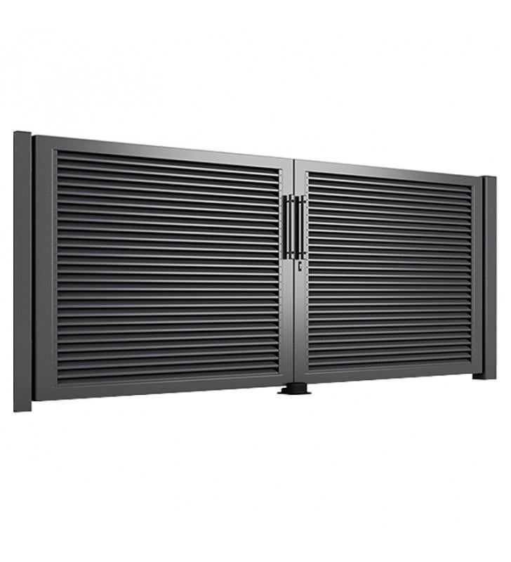 Moderne dichte inrijpoort model: Denver in afmeting 400x180, Met poort, Overige typen, Nieuw, Ophalen of Verzenden