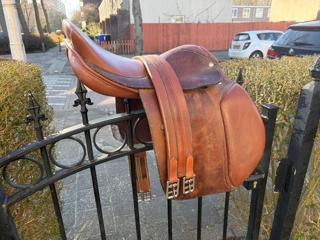 Ponyzadel 16.5 inch, Dieren en Toebehoren, Ophalen, Zo goed als nieuw, Western