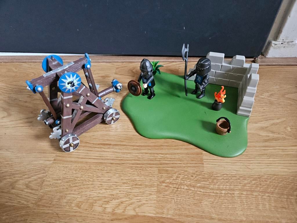 Playmobil ridders met stormram middeleeuwen, Ophalen of Verzenden, Gebruikt, Complete set