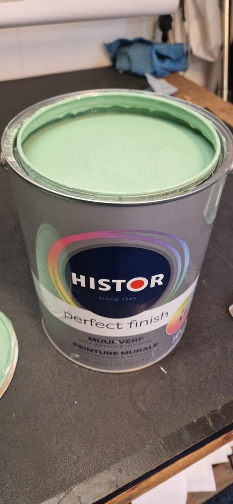 Volle pot Histor verf, Ophalen, Nieuw, Groen, Verf