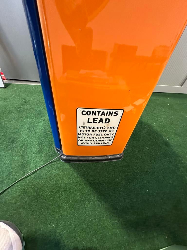 Vintage Gulf Benzinepomp - Zeldzaam Collecters Item, Ophalen, Gebruikt, Auto's