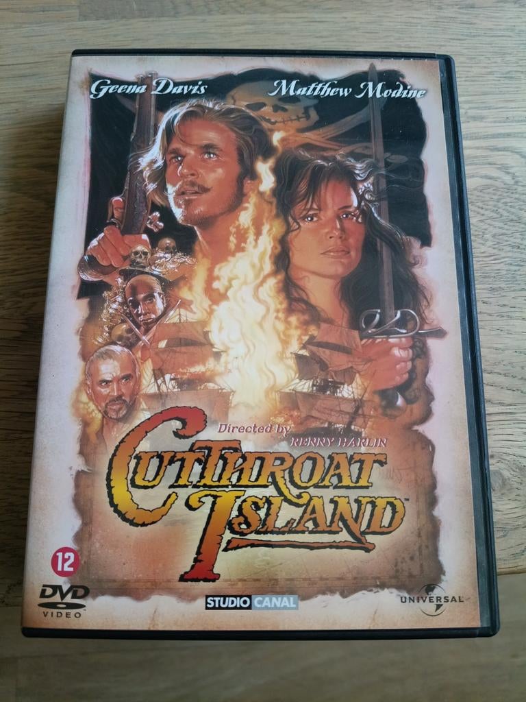 Cutthroat Island DVD - Actie/Avontuur met Geena Davis, Cd's en Dvd's, Vanaf 12 jaar, Ophalen of Verzenden, Zo goed als nieuw