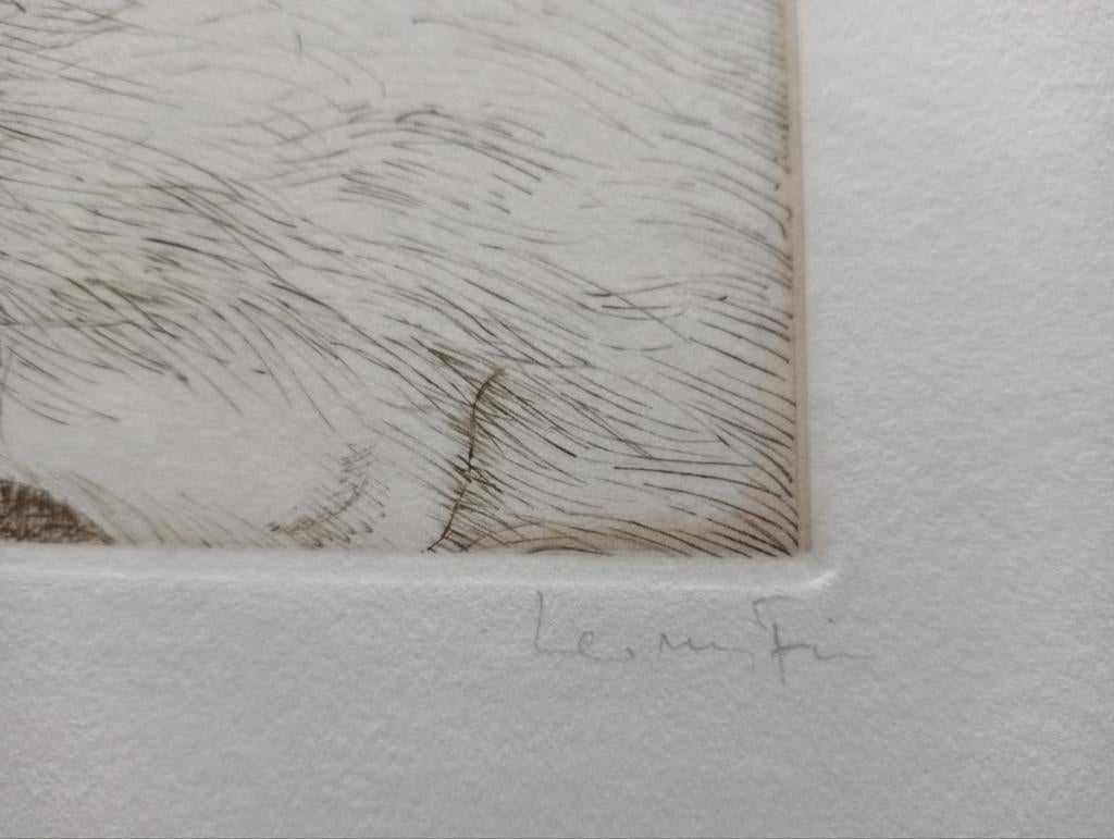 Leonor Fini Ets Les Chat des Neiges Surrealisme 1975, Ophalen of Verzenden