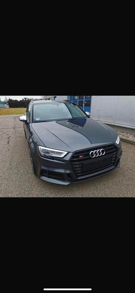 Audi A3 S3 2.0 Tfsi 310pk Quattro S Tronic 2017 Grijs, Automaat, 15 km/l, 1440 kg, Zwart