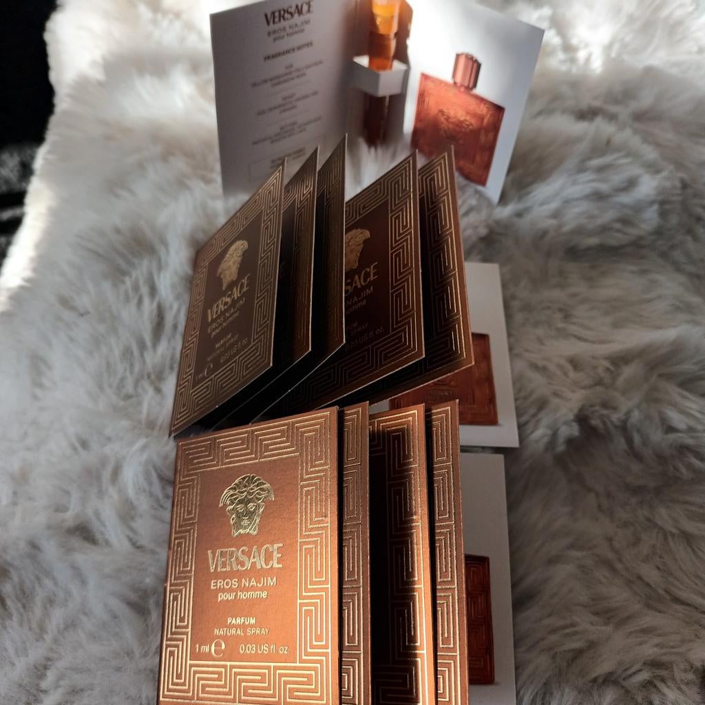 VERSACE EROS najim heren proefjes...10 stuks..nieuw, Sieraden, Tassen en Uiterlijk, Uiterlijk | Parfum, Ophalen of Verzenden, Nieuw