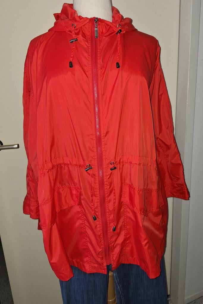 Great Looks - jack zomer + capuchon - maat 56, Kleding | Dames, Grote Maten, Nieuw, Jas of Mantel, Rood, Ophalen of Verzenden