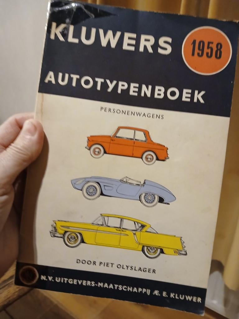 KLUWERS AUTOTYPENBOEK 1958., Boeken, Gelezen, PIET OLYSLAGER, Algemeen, Ophalen of Verzenden