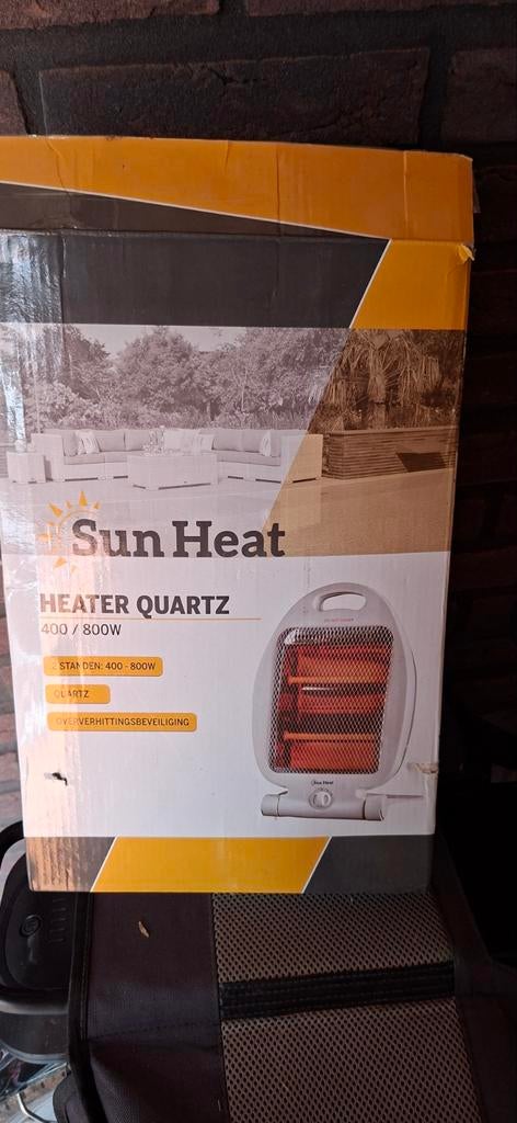 Sun Heat Quartz Kachel 400/800W - in doos, 30 tot 80 cm, 500 tot 800 watt, Minder dan 60 cm, Ophalen of Verzenden