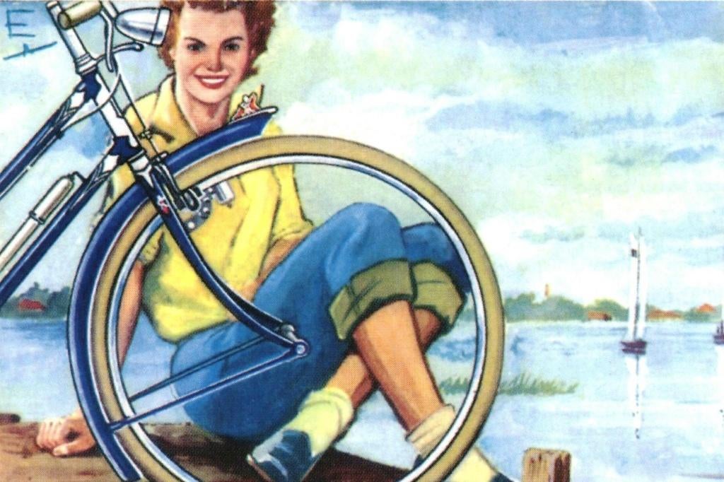 700594 Batavus Fiets reclame rond 1960 nette kaart onbeschr, Verzamelen, Ophalen of Verzenden, 1980 tot heden, Ongelopen, Friesland