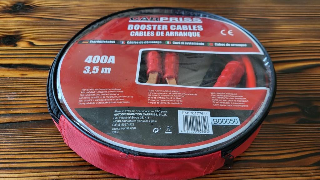 Startkabels auto 400A 3,5m nieuw, nooit gebruikt, Ophalen of Verzenden, Nieuw, Universele onderdelen