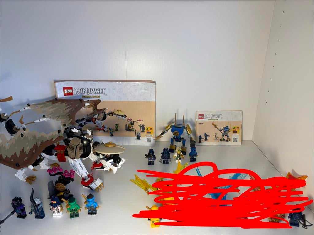 Lego Ninjago Sets (71801) (71802) (71803) (71805) (71809)., Ophalen of Verzenden, Zo goed als nieuw, Complete set, Lego