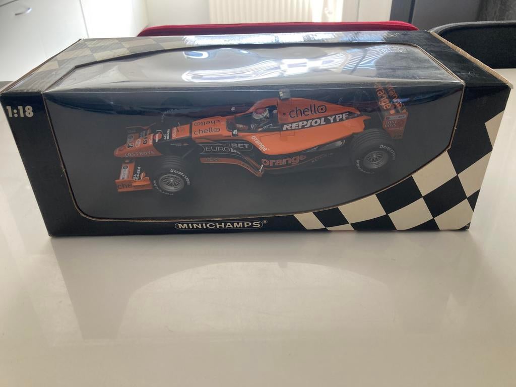 Jos verstappen 1/18 arrows supertec a21, Ophalen of Verzenden, Nieuw, Formule 1