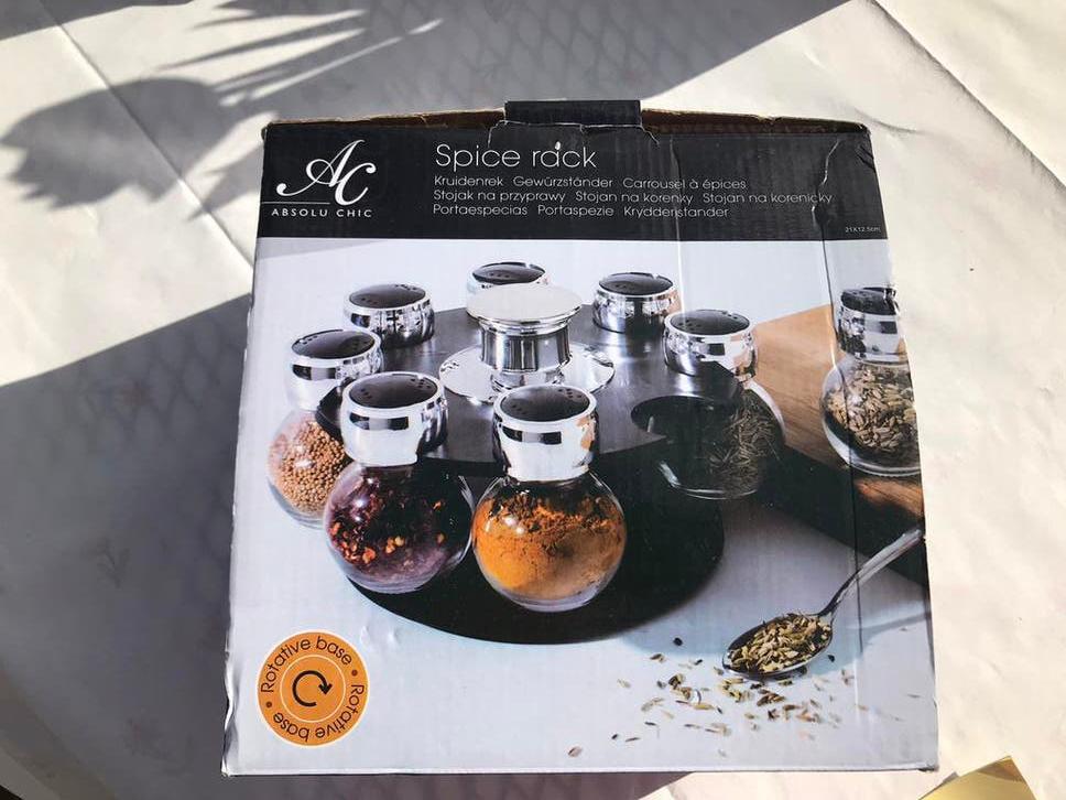 Kruidenrek roteerbaar 8 potjes nieuw!, Huis en Inrichting, Ophalen, Nieuw