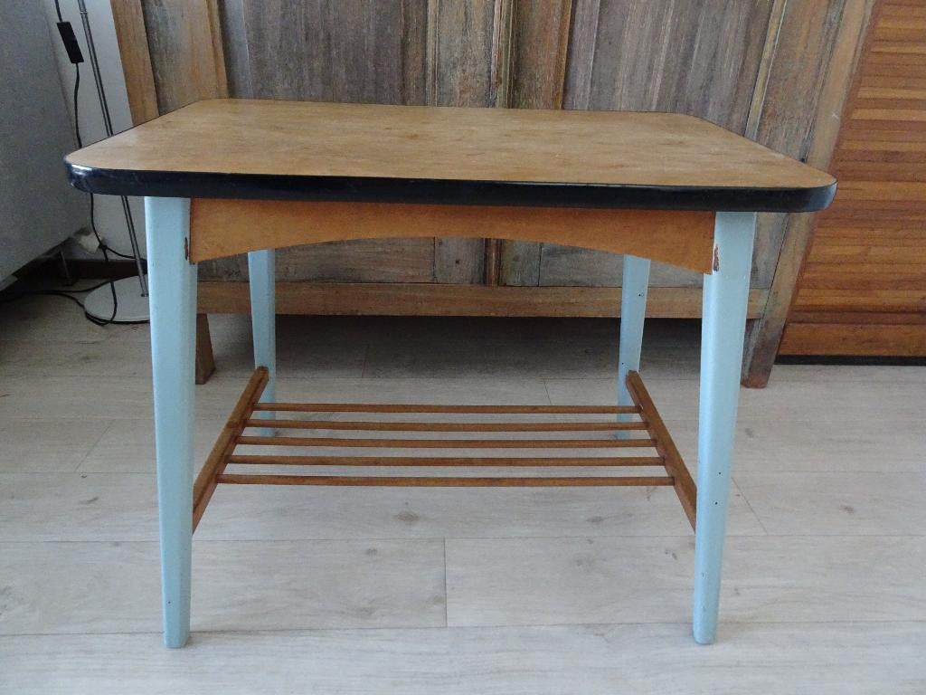 Retro vintage mid century salontafel bijzettafel, Ophalen, Minder dan 50 cm, Gebruikt, 50 tot 100 cm