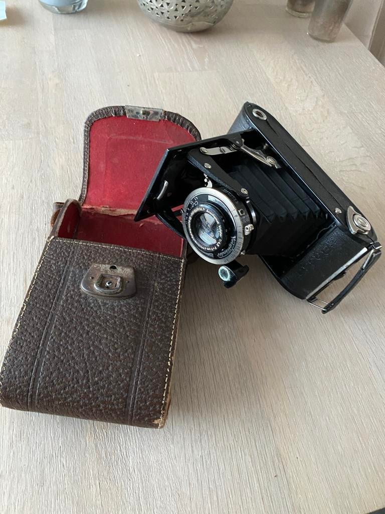 Voigtländer Anastigmat Voigtar 1:4.5 camera, Ophalen of Verzenden, Gebruikt, Compact, Overige Merken