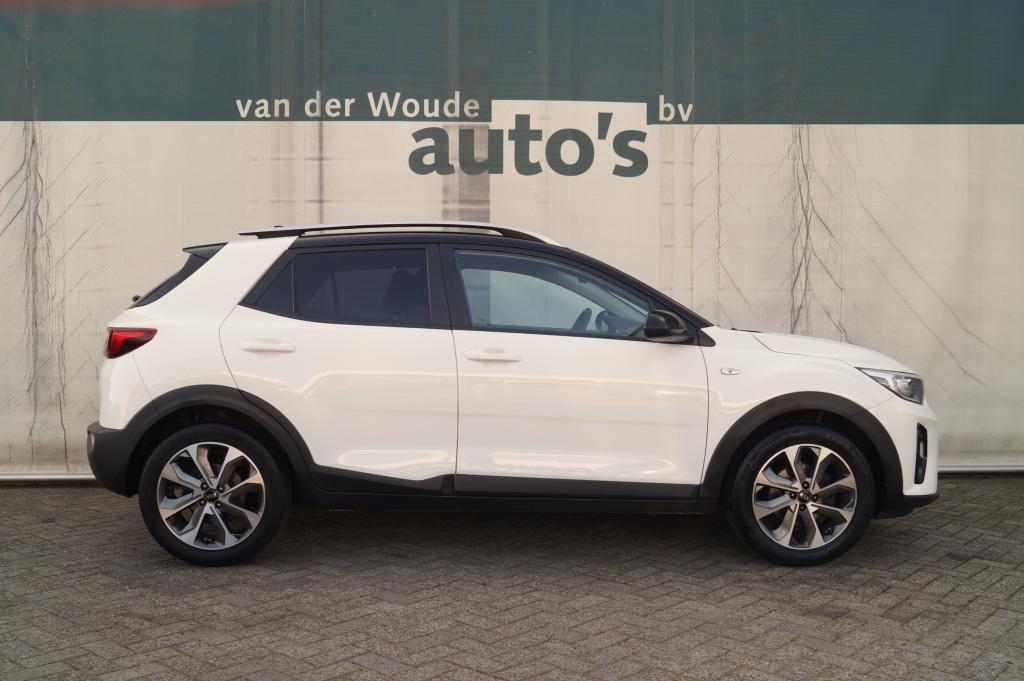 Kia Stonic 1.0 T-GDi Sports Edition -NAVI-AIRCO-CAM-PDC-DAB-, 450 kg, Euro 6, Leder en Stof, Origineel Nederlands