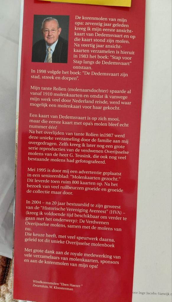 Overijsselse windmolens van toen en nu., 20e eeuw of later, Ophalen of Verzenden, Zo goed als nieuw, Gerard Varwijk