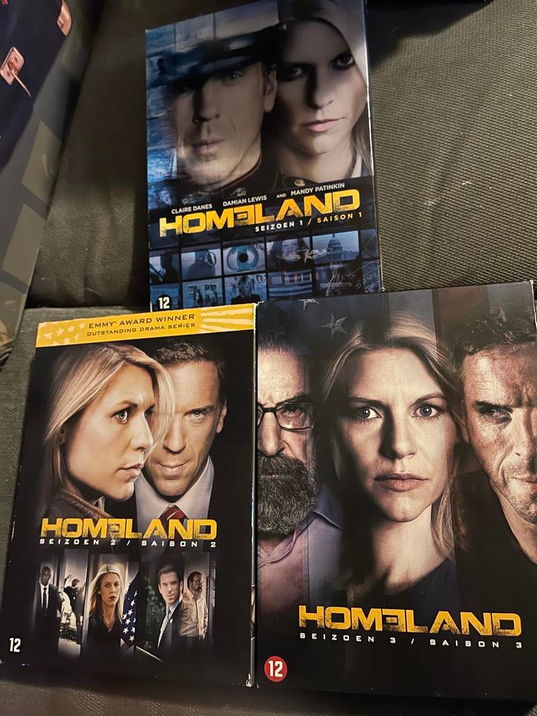 Homeland Seizoen 1, 2 en 3 DVD, Gebruikt, Boxset, Drama, Ophalen of Verzenden