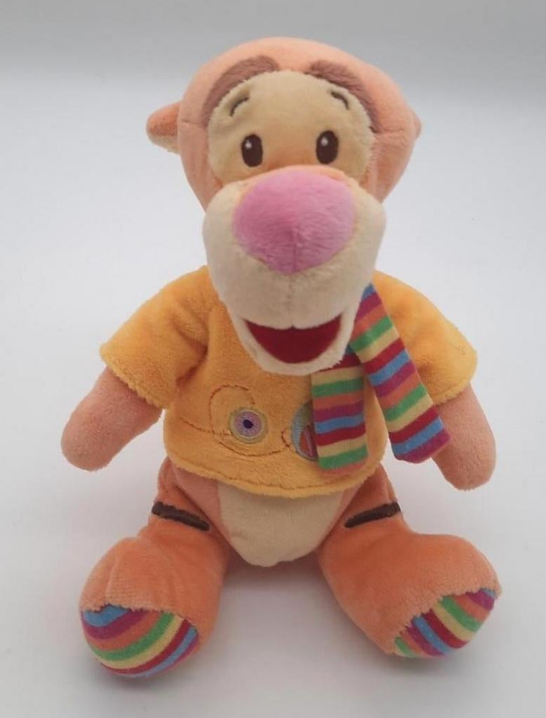 Teigetje knuffel rammelaar ca. 19cm hoog Nicotoy, Ophalen of Verzenden, Winnie de Poeh of vrienden, Zo goed als nieuw, Knuffel