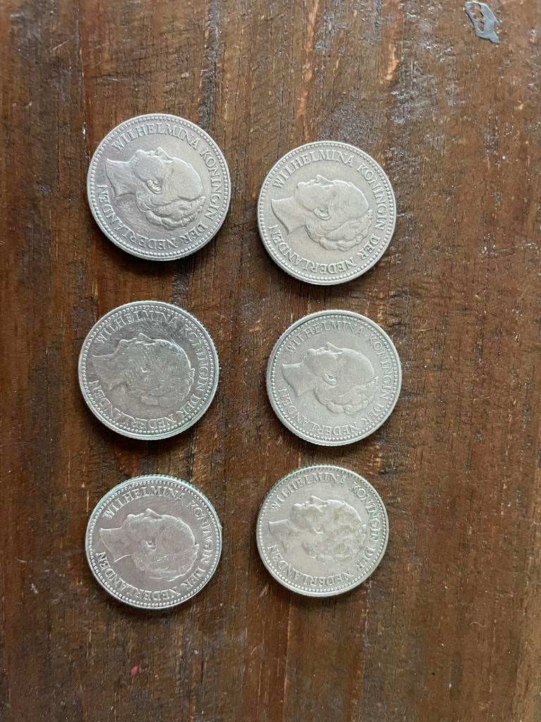 6 x zilveren halve guldens in 1 koop voor 60 euro!, Postzegels en Munten, ½ gulden, Setje, Zilver, Ophalen of Verzenden