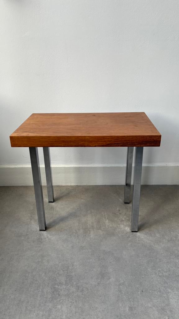 Bijzet tafeltje, Huis en Inrichting, Tafels | Sidetables, Ophalen, 50 tot 100 cm, Rond, Zo goed als nieuw