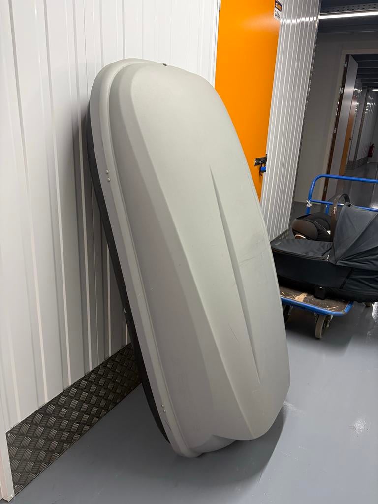 Gebruikte Dakkoffer met Klemmen, Auto diversen, Dakkoffers, Ophalen of Verzenden, Gebruikt