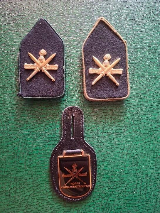 3x artikelen Korps Commando Troepen/ KCT, Ophalen of Verzenden, Landmacht, Nederland, Embleem of Badge