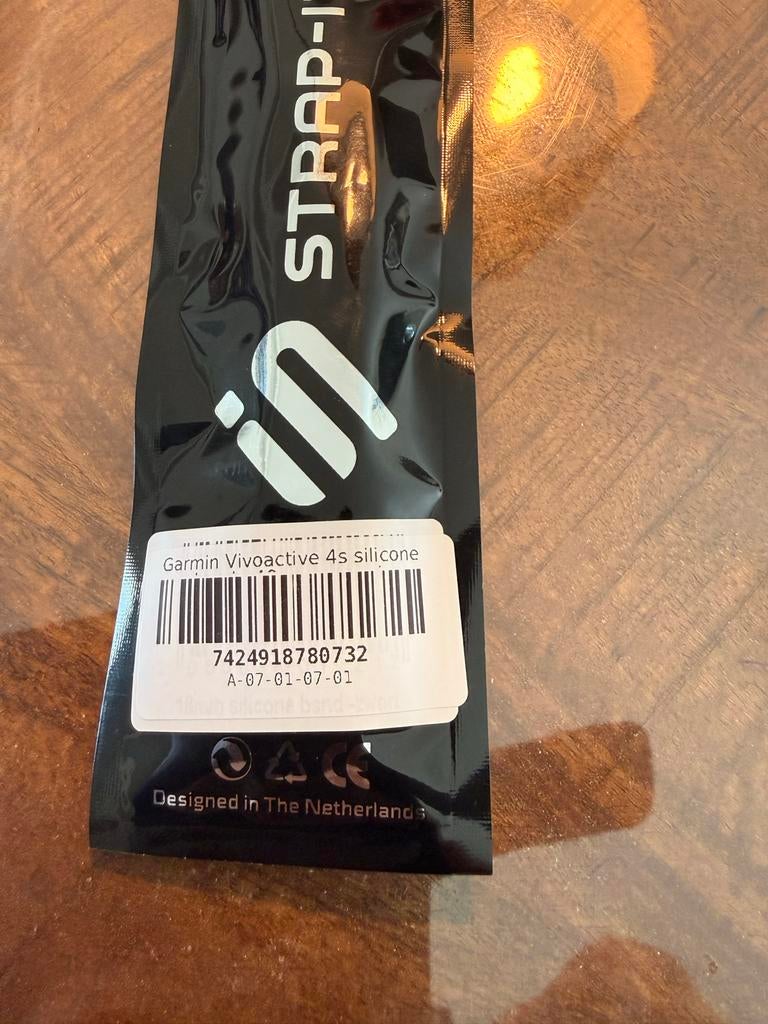 Horlogeband voor Garmin Vivoactive 4s silicone, Sieraden, Tassen en Uiterlijk, Smartwatches, Ophalen of Verzenden, Nieuw, Zwart