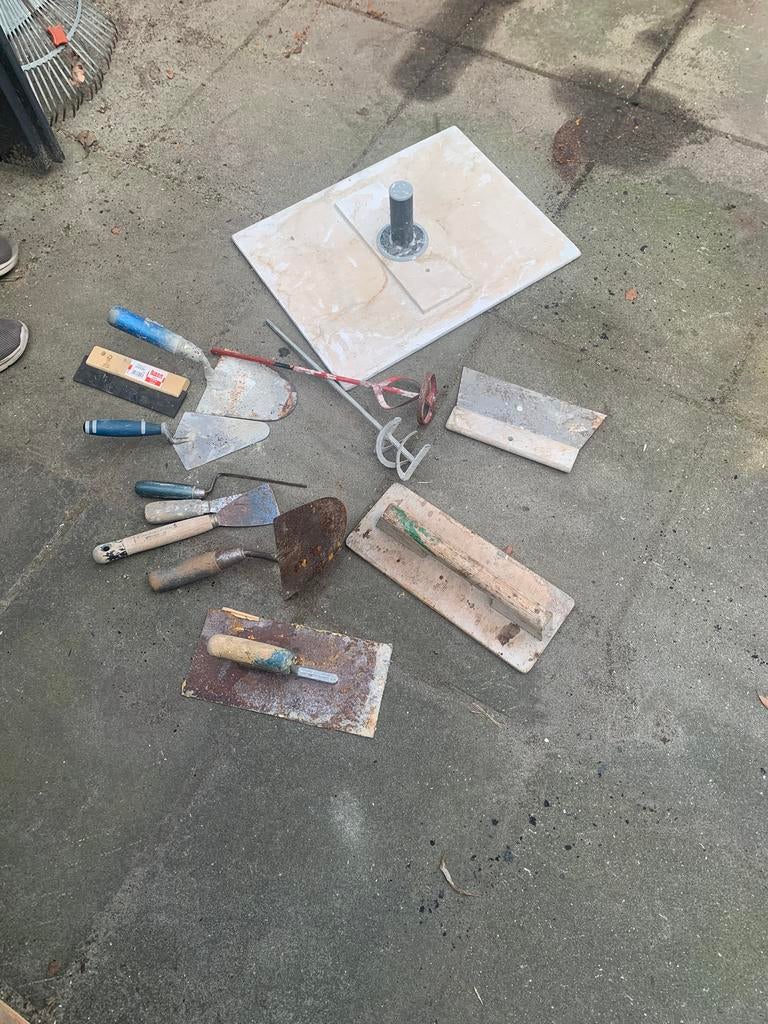 Stukadoors gereedschap gebruikt, Ophalen of Verzenden