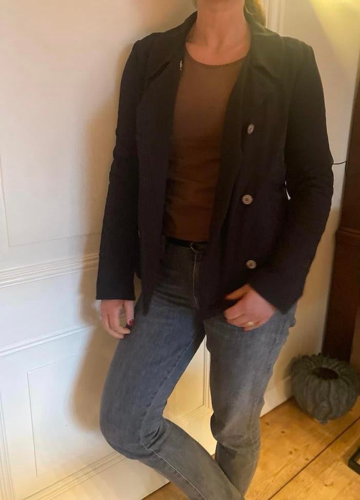 Zwart rekbaar jasje van Mark, Ophalen of Verzenden, Gedragen, Maat 38/40 (M), Zwart