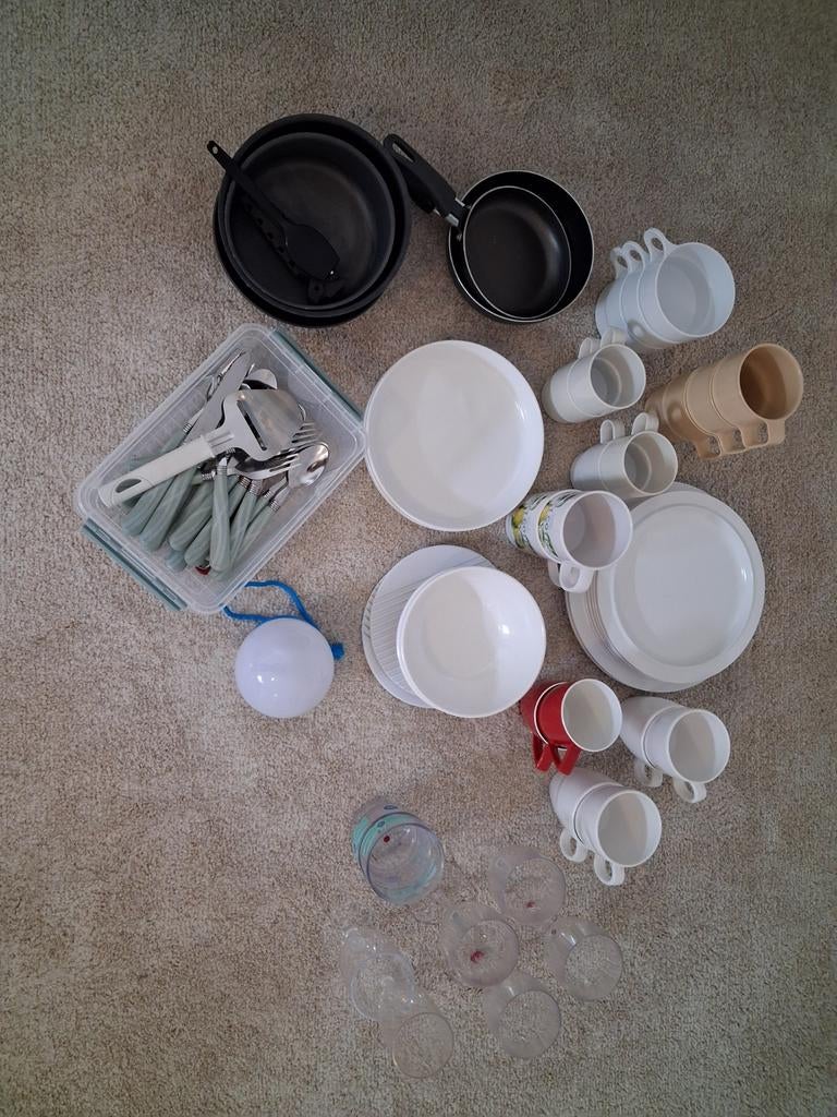 Camping servies, Caravans en Kamperen, Ophalen of Verzenden