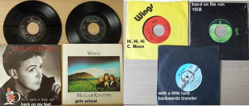 PAUL Mc CARTNEY, 5 stuks singles, Ophalen of Verzenden, Gebruikt, Overige formaten, Overige soorten