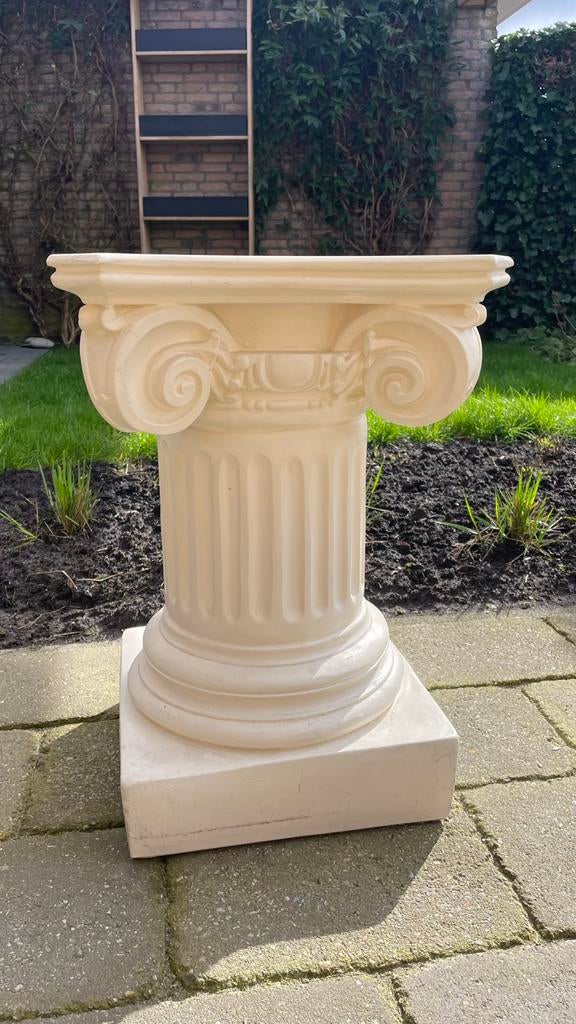 Planten zuil massief geschilderd gips, Ophalen, Gebruikt