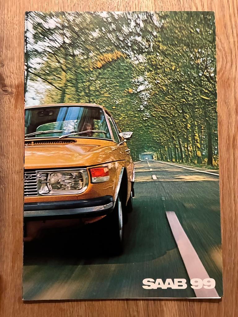 Saab 96 99 brochure, Ophalen of Verzenden, Zo goed als nieuw, Overige merken