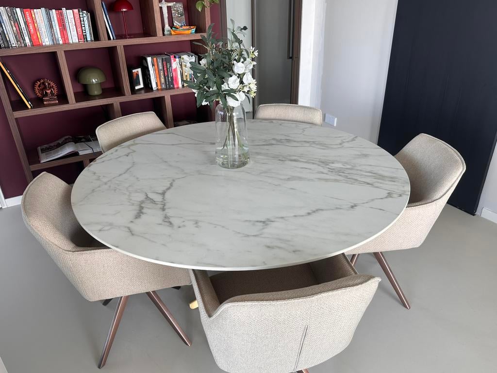 Ronde keramische eettafel Table du sud 150cm, Ophalen, Zo goed als nieuw