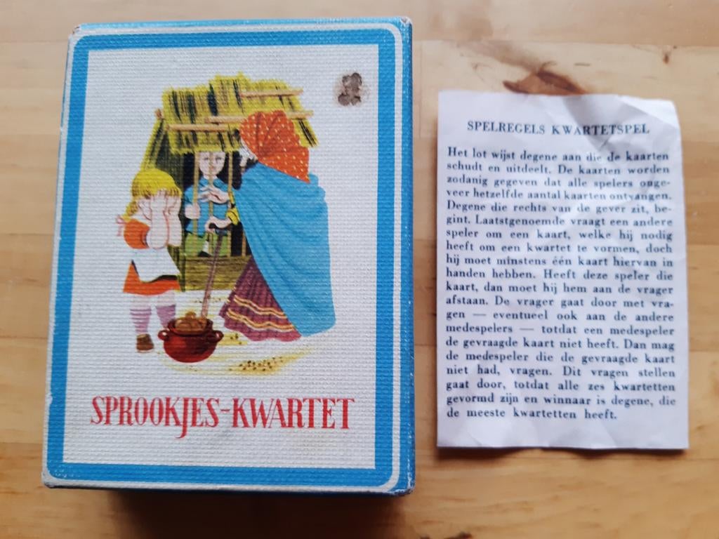 Mulder Sprookjes kwartet spel, Verzamelen, Speelkaarten, Jokers en Kwartetten, Ophalen of Verzenden, Gebruikt, Kwartet(ten)