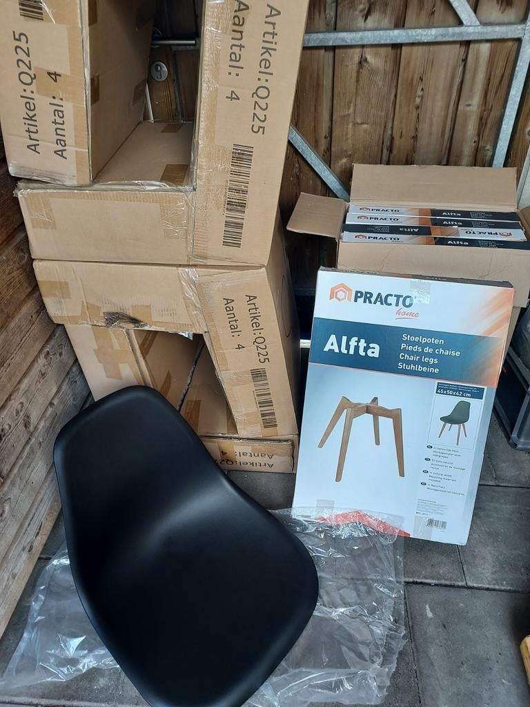 16 x zwarte kuipjes + 5 potensets, Ophalen, Nieuw