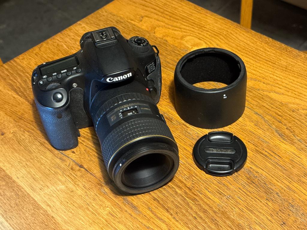 Canon 60D met Tokina 100 mm macro lens, 18 Megapixel, Spiegelreflex, Canon, Ophalen of Verzenden