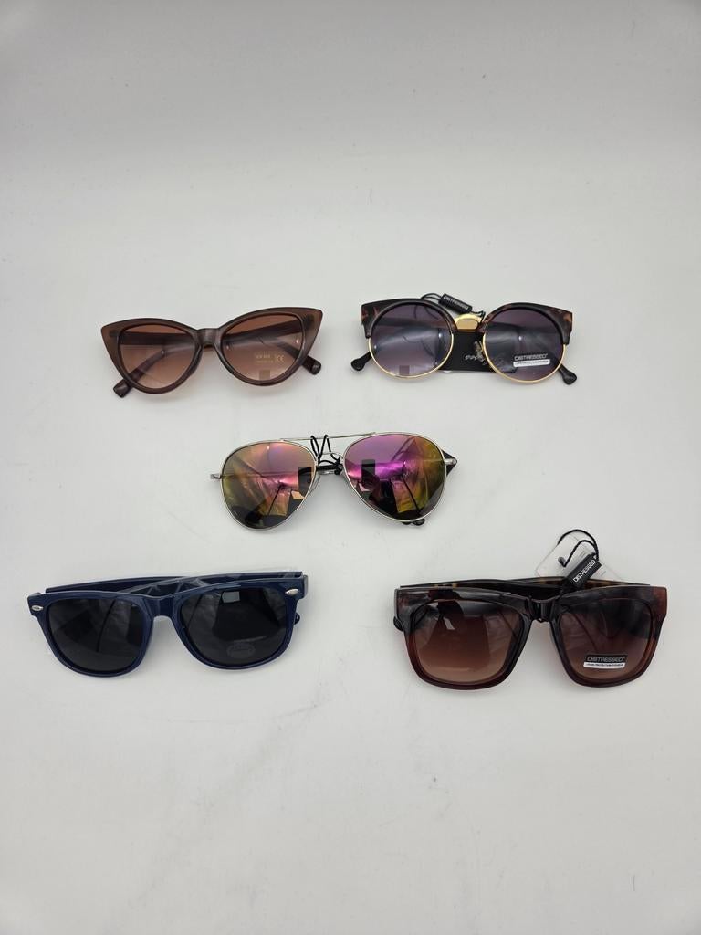 Partij Zonnebrillen - 72 stuks per doos, diverse modellen, Overige merken, Zonnebril, Overige kleuren, Onbekend