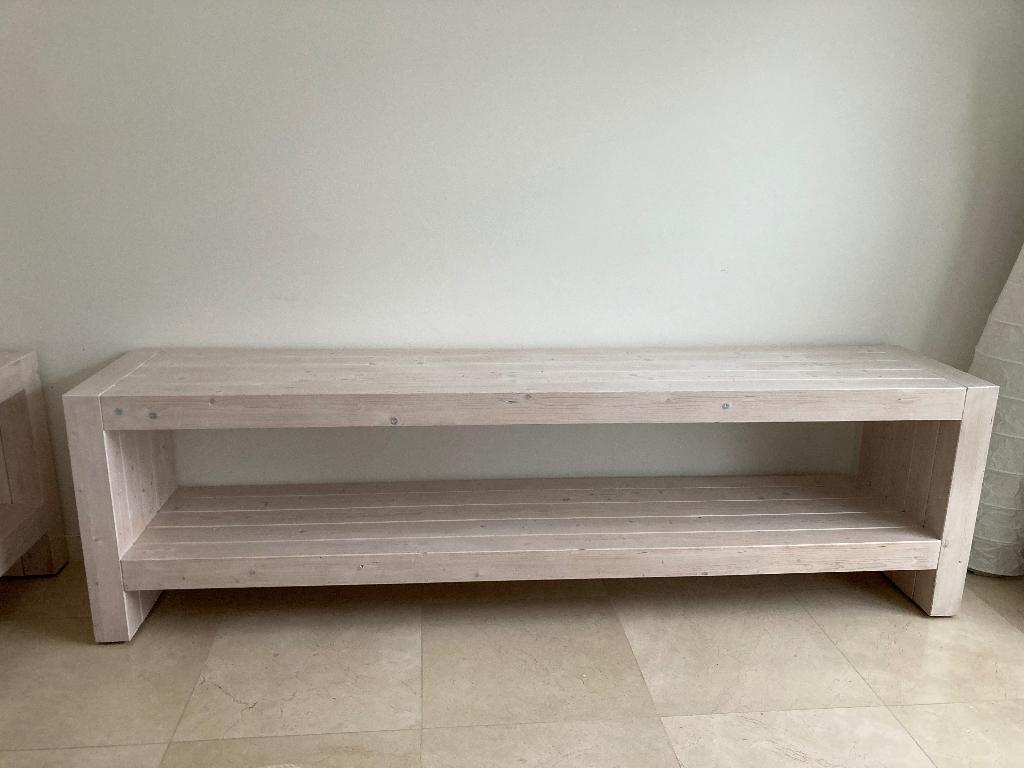 Robuuste Sidetable op wieltjes, Ophalen, 200 cm of meer, Zo goed als nieuw, Rechthoekig